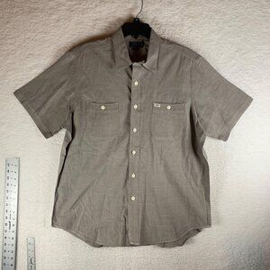Polo Ralph Lauren Men’s Gray Classic Fit Bottom Up Short Sleeve Shirt Sz XL 9045